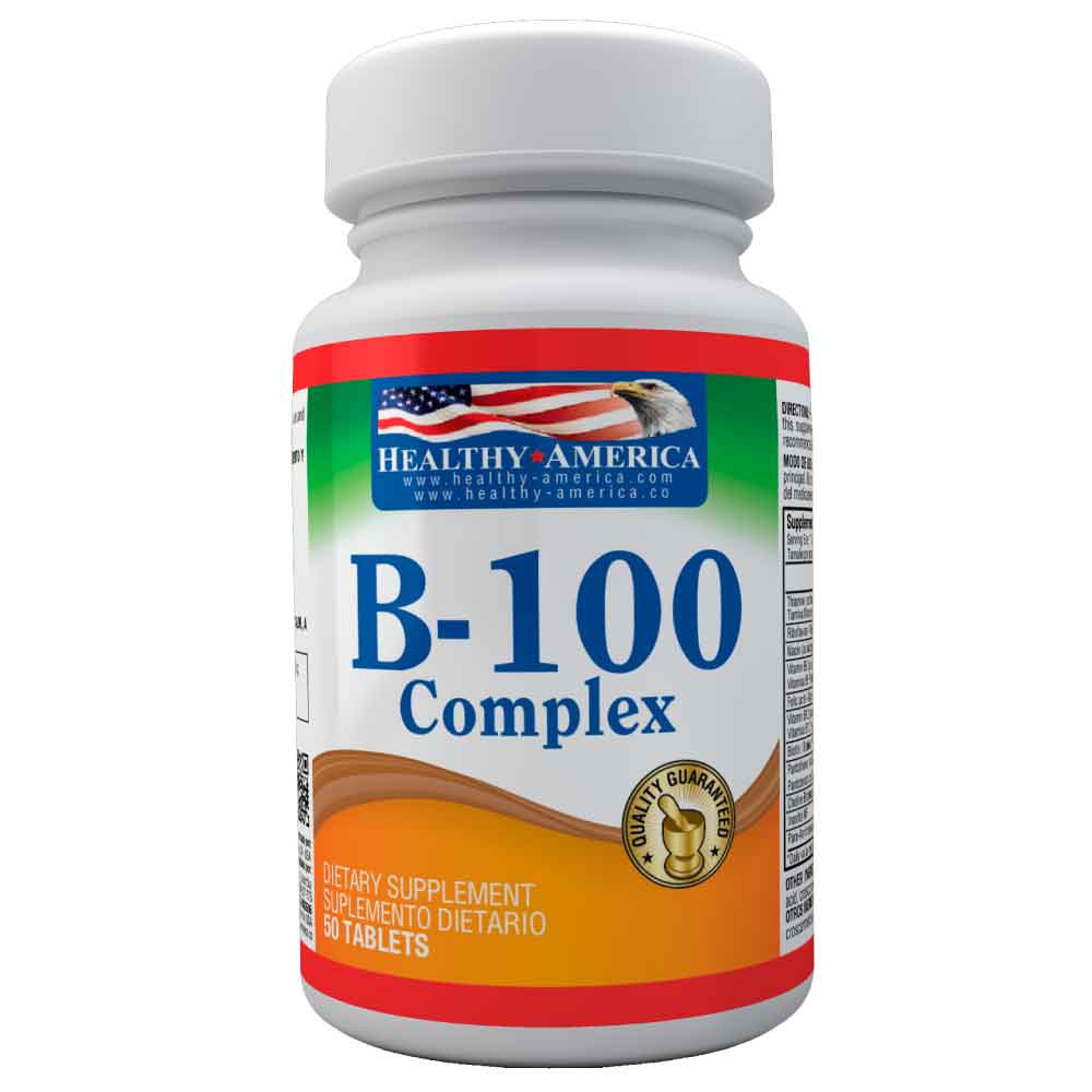 B-100 Complex(Complejo B-100)50Tab-Healthy America