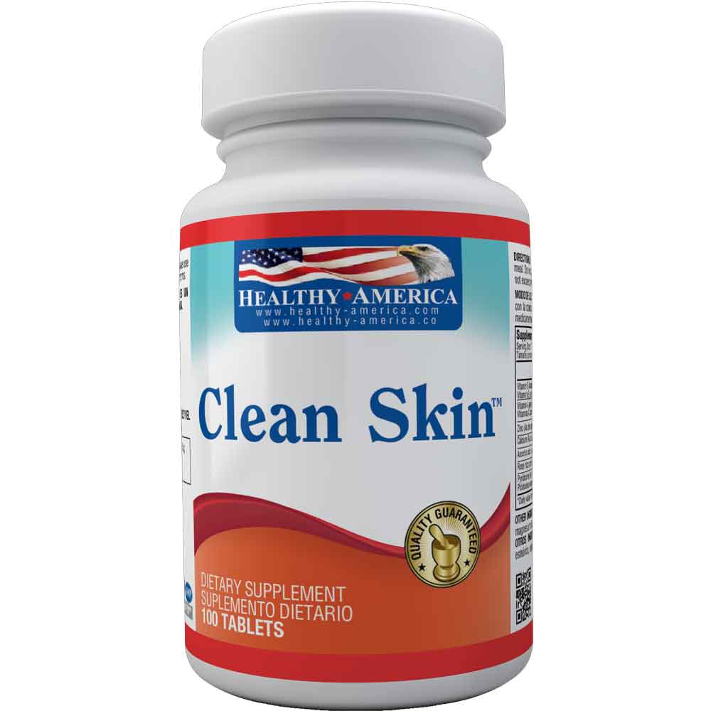 Clean Skin (Piel Limpia) x 100 Tabletas-Healthy America-