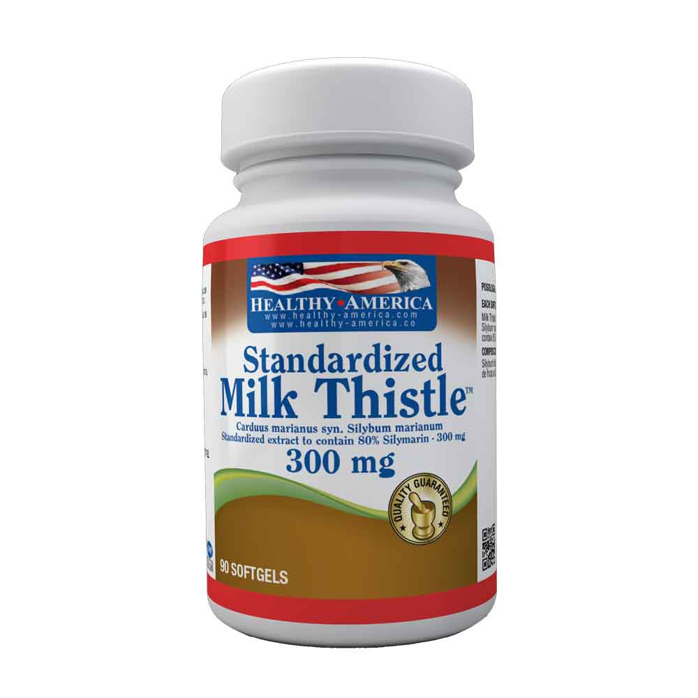 Milk Thistle(Cardo Mariano)300mg 90 Softgels-Healthy America-