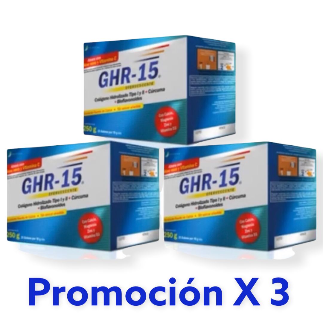 GHR 15 EFERVESCENTE X3CAJAS