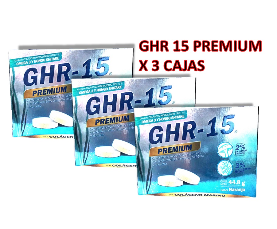 GHR 15 PREMIUM X 3 CAJAS