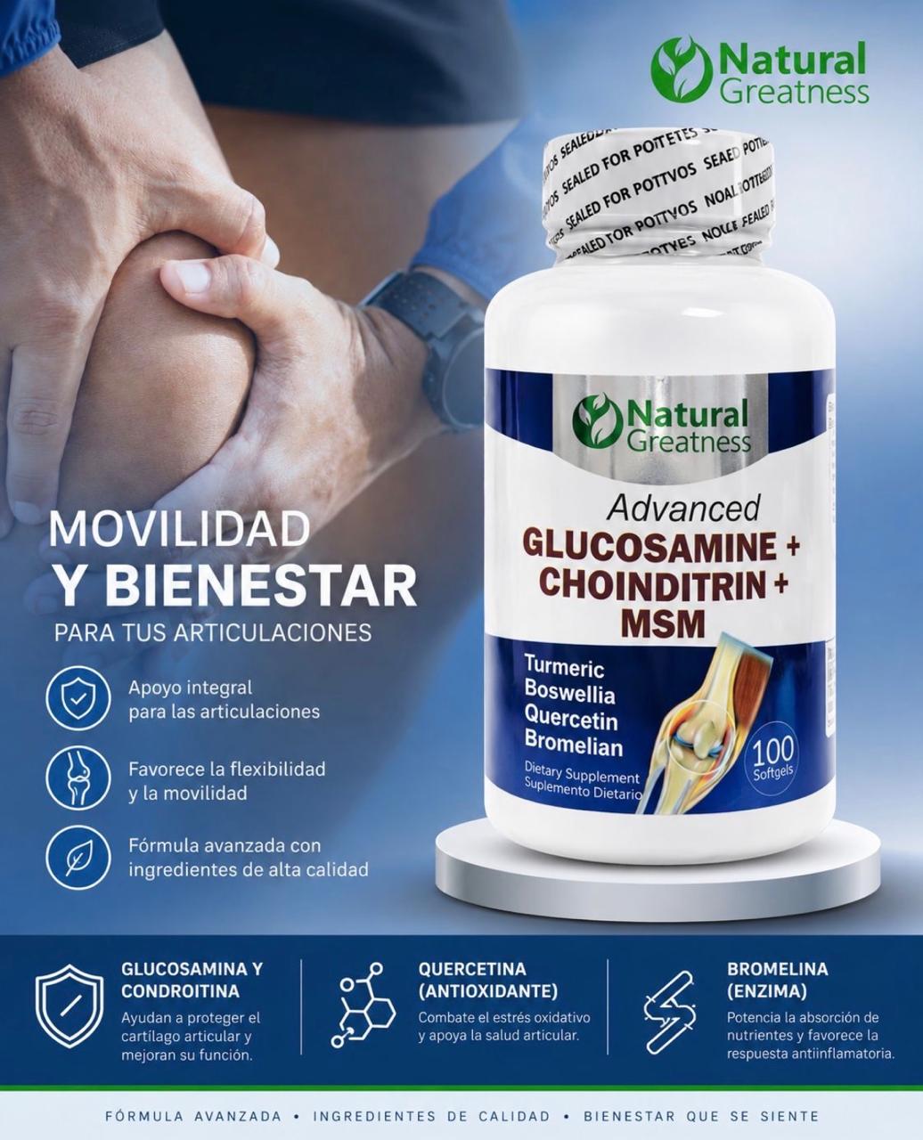 Glucosamine Chondroitin MSN Natural Greatness